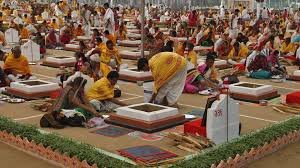 धर्म ध्वजा की स्थापना हेतु श्री लक्ष्मीनारायण सेवा पीठम पावन धाम ट्रस्ट द्वारा